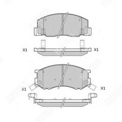 DOUBLE FORCE Колодки тормозные дисковые