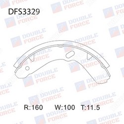 DOUBLE FORCE Колодки тормозные барабанные
