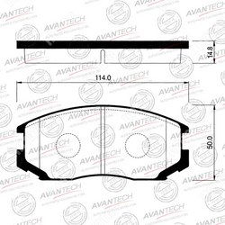 AVANTECH Колодки тормозные дисковые