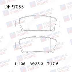 DOUBLE FORCE Колодки тормозные дисковые