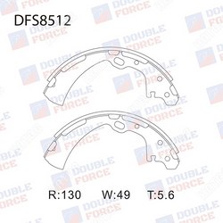 DOUBLE FORCE Колодки тормозные барабанные