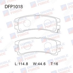 DOUBLE FORCE Колодки тормозные дисковые