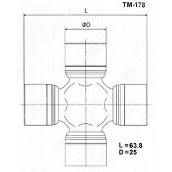 TOYO Крестовина япония 25,00/63,80