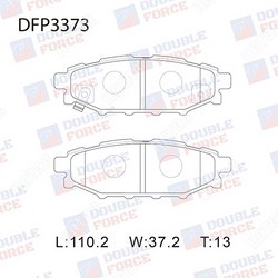 DOUBLE FORCE Колодки тормозные дисковые