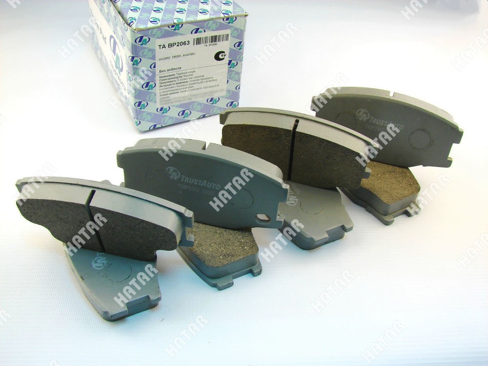 TRUSTAUTO Дисковые тормозные колодки ta; TABP2063