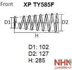 NHK Пружина подвески XPTY585F