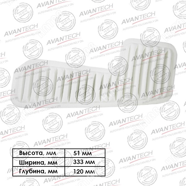 AVANTECH Фильтр воздушный AF0136