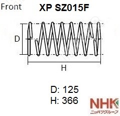 NHK Пружина подвески XPSZ015F