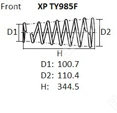 NHK Пружина подвески XPTY985F