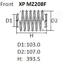 NHK Пружина подвески XPMZ208F