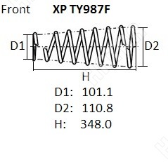 NHK Пружина подвески XPTY987F