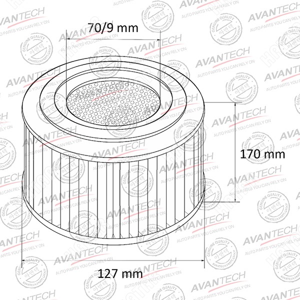 AVANTECH Фильтр воздушный AF0230W