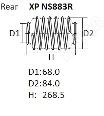 NHK Пружина подвески XPNS883R