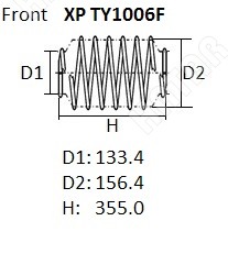 NHK Пружина подвески XPTY1006F