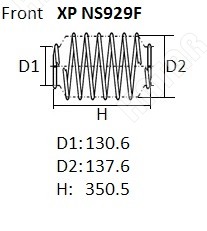 NHK Пружина подвески XPNS929F