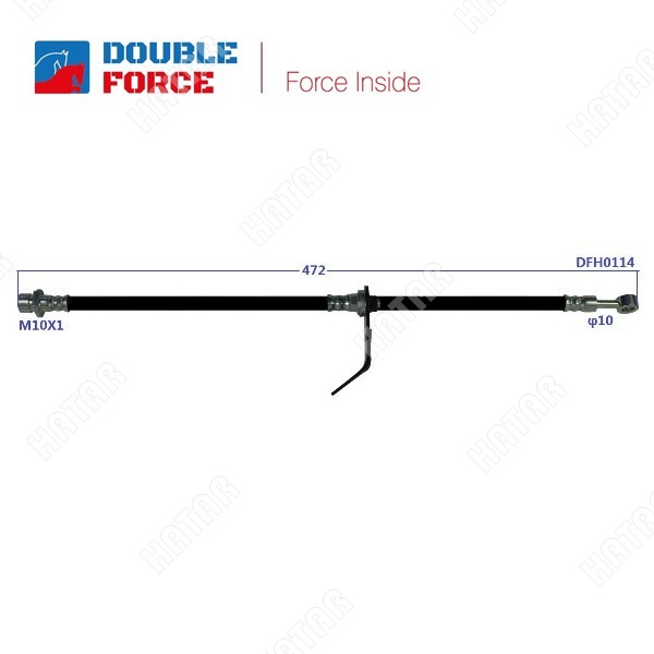 DOUBLE FORCE Шланг тормозной DFH0114
