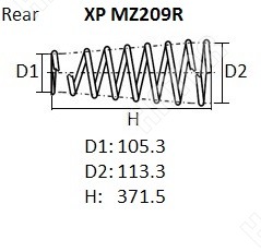 NHK Пружина подвески XPMZ209R