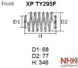 NHK Пружина подвески XPTY295F