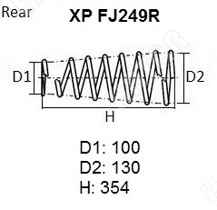 NHK Пружина подвески XPFJ249R