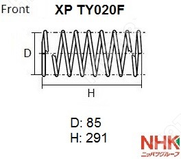 NHK Пружина подвески XPTY020F