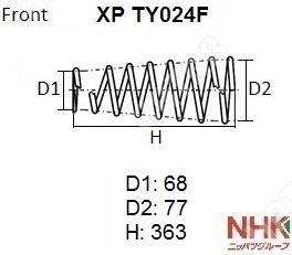 NHK Пружина подвески XPTY024F