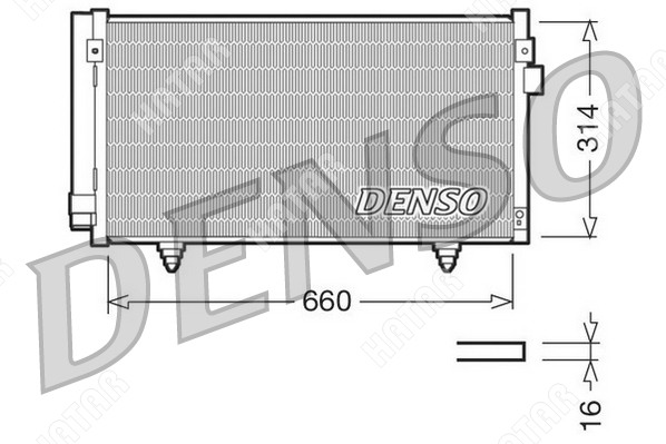 DENSO Радиатор кондиционера DCN36003