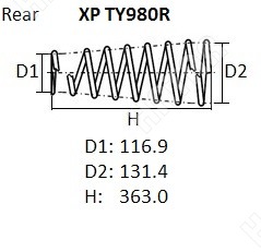 NHK Пружина подвески XPTY980R