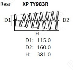 NHK Пружина подвески XPTY983R