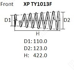 NHK Пружина подвески XPTY1013F