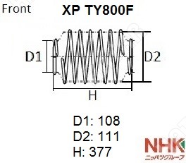 NHK Пружина подвески XPTY800F