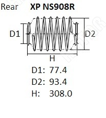 NHK Пружина подвески XPNS908R