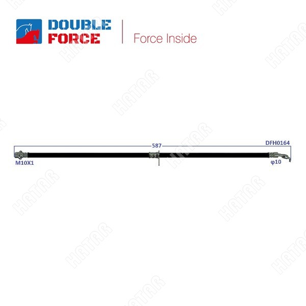 DOUBLE FORCE Шланг тормозной DFH0164